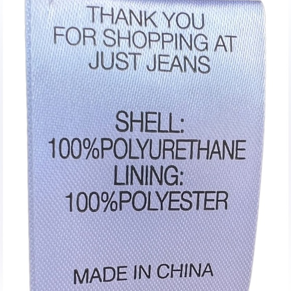 JUST JEANS, leather look jacket, size 12 - Picture 4 of 10